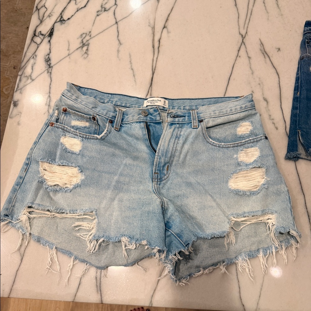 Abercrombie Curve Love Denim Jean Shorts 30